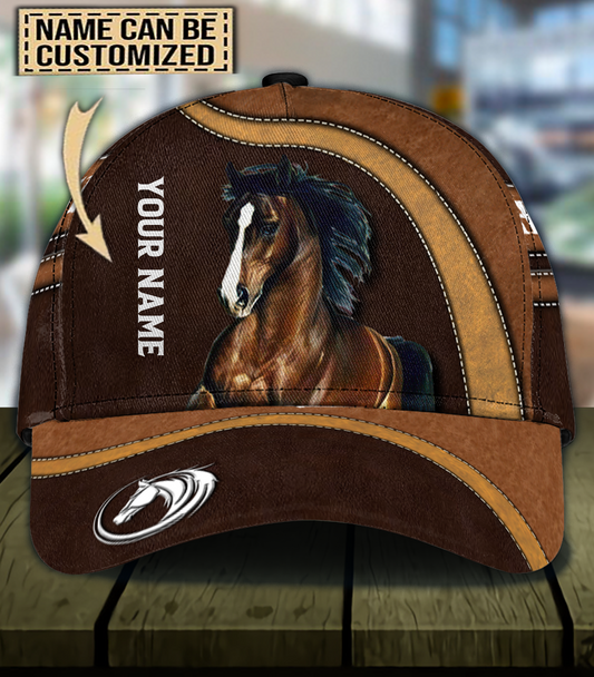 Brown Horse - Personalized Horse Classic Cap 0823