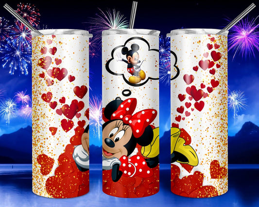 Thinking Of You Mouse Skinny Tumbler 0124