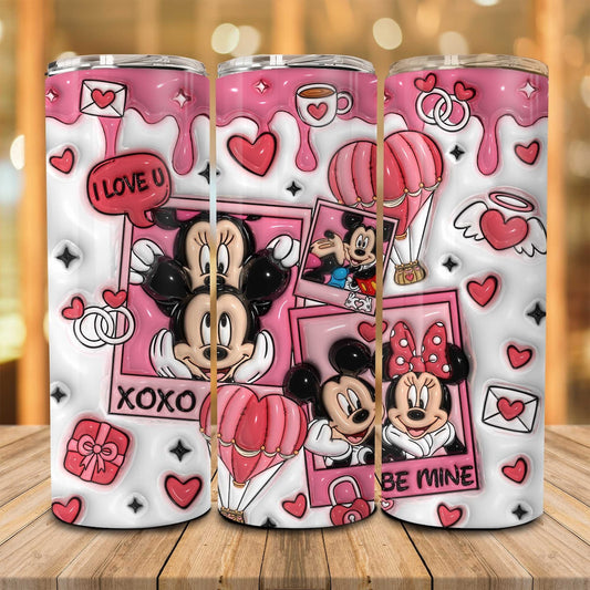 Be My Valentine Mouse Skinny Tumbler 0124