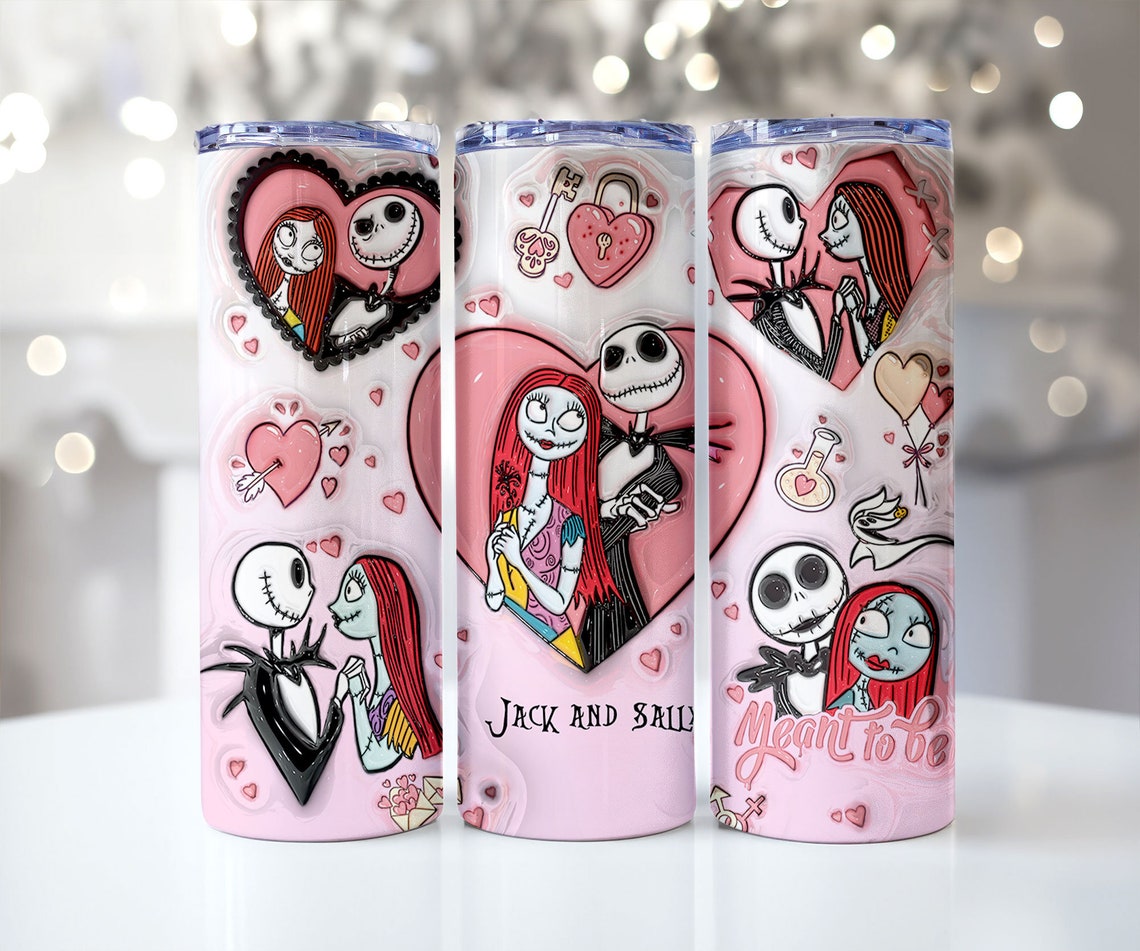 Simply Meant To Be - Personalized Nightmare Skinny Tumbler 0124