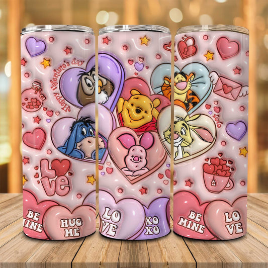 Be My Valentine Mouse Skinny Tumbler 0124