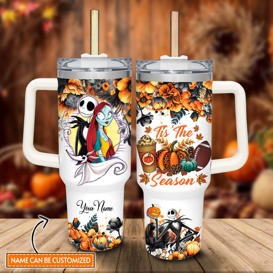 Tis' The Season - Personalized Nightmare Tumbler With Handle 0224