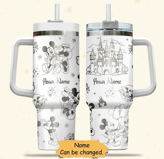 Love Mouse Personalized Mouse Tumbler With Handle 0224