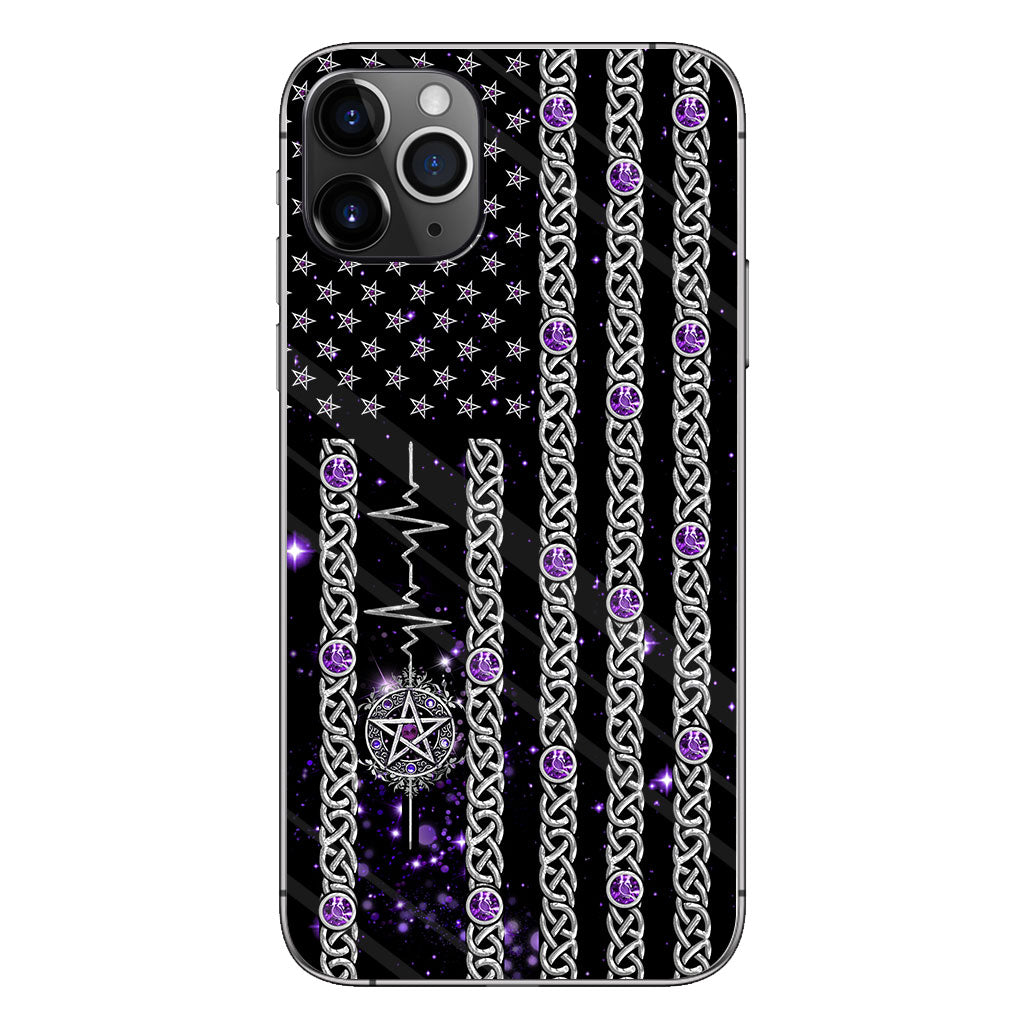 Witch Vibes Purple Pentagram Personalized Phone Case