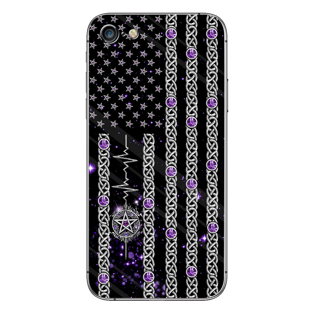 Witch Vibes Purple Pentagram Personalized Phone Case