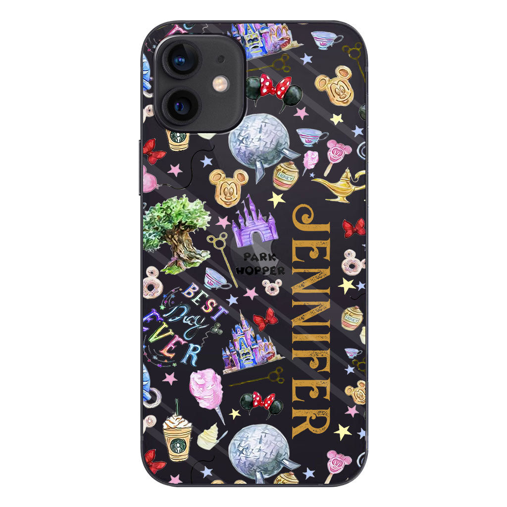 Lovely Mouse Ears - Personalized Mouse Clear Phone Case