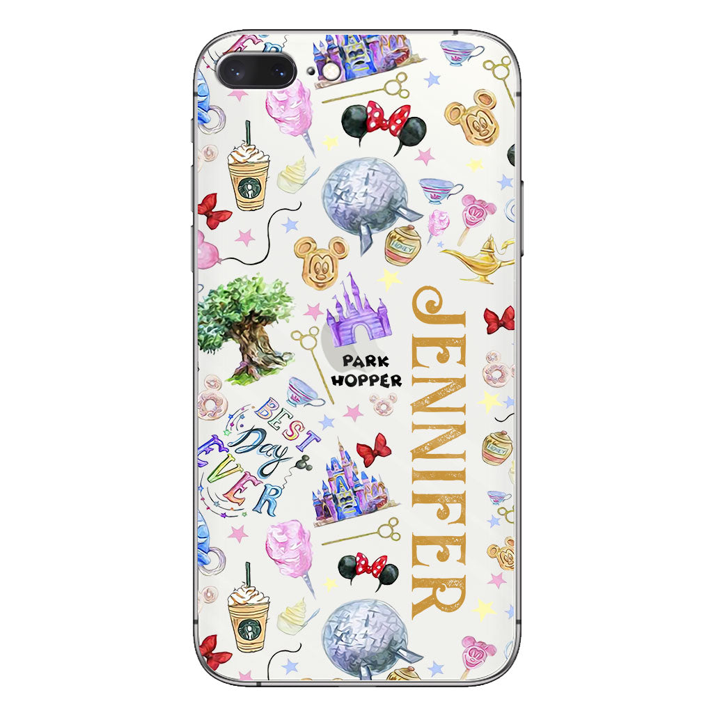 Lovely Mouse Ears - Personalized Mouse Clear Phone Case