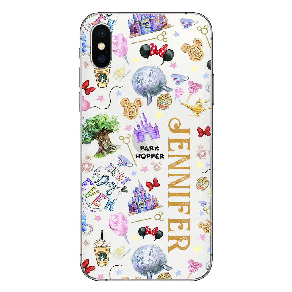 Lovely Mouse Ears - Personalized Mouse Clear Phone Case