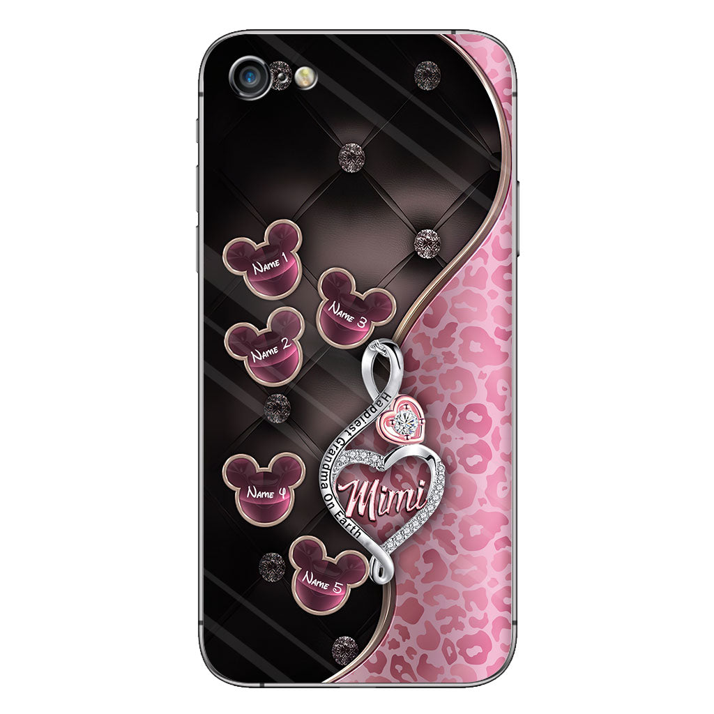 Happiest Grandma On Earth Rose Gold - Personalized Mother's Day Grandma Phone Case