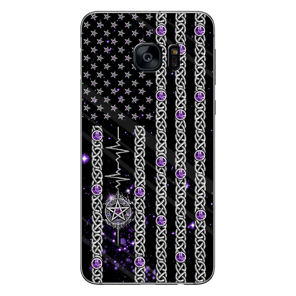 Witch Vibes Purple Pentagram Personalized Phone Case