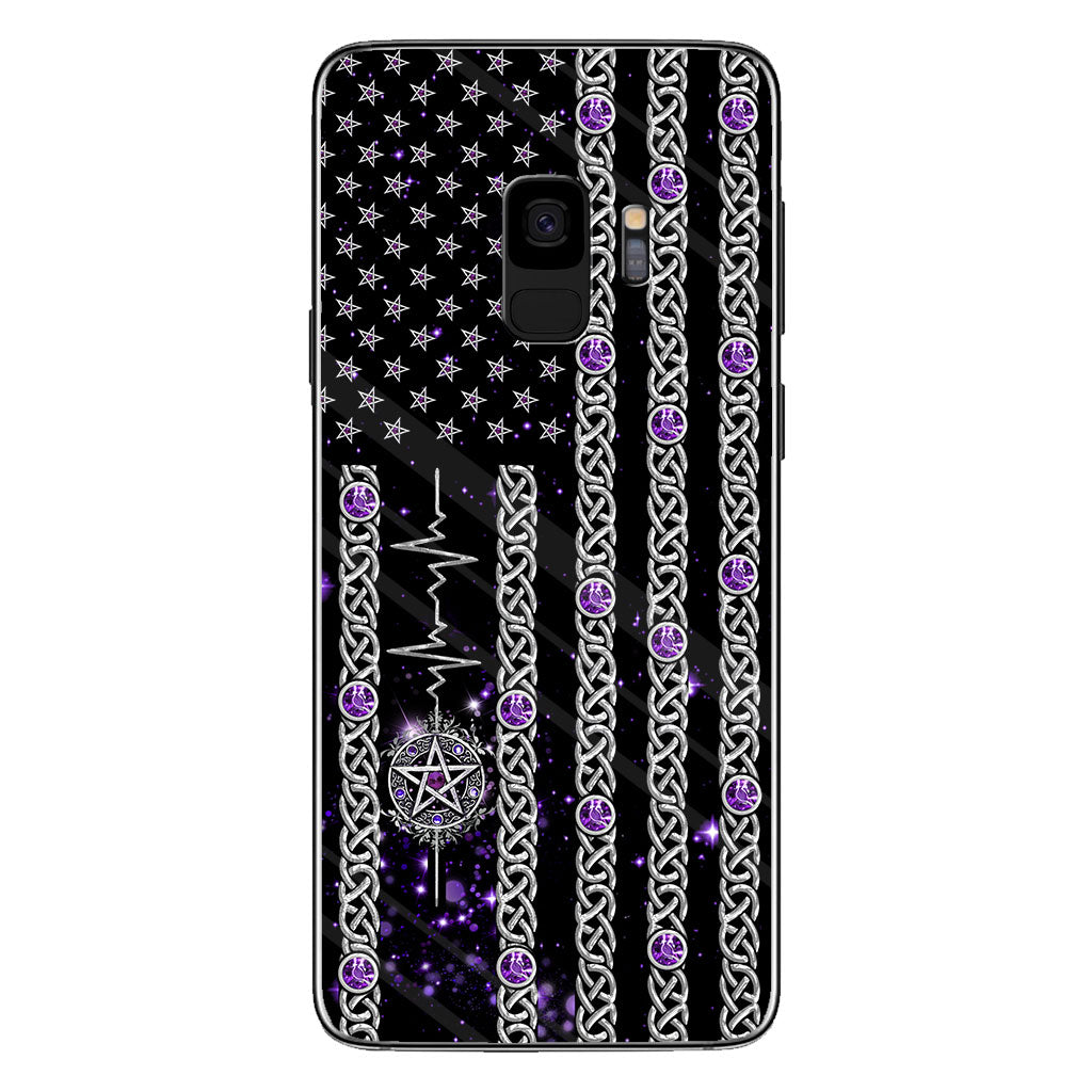 Witch Vibes Purple Pentagram Personalized Phone Case