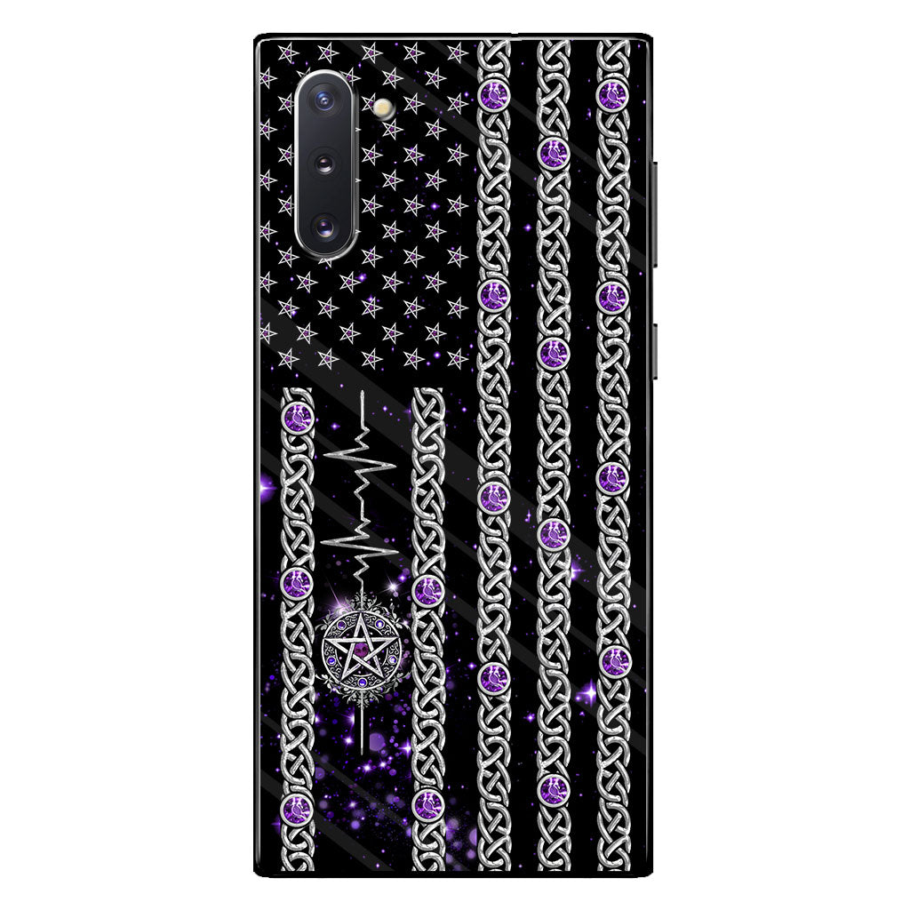 Witch Vibes Purple Pentagram Personalized Phone Case
