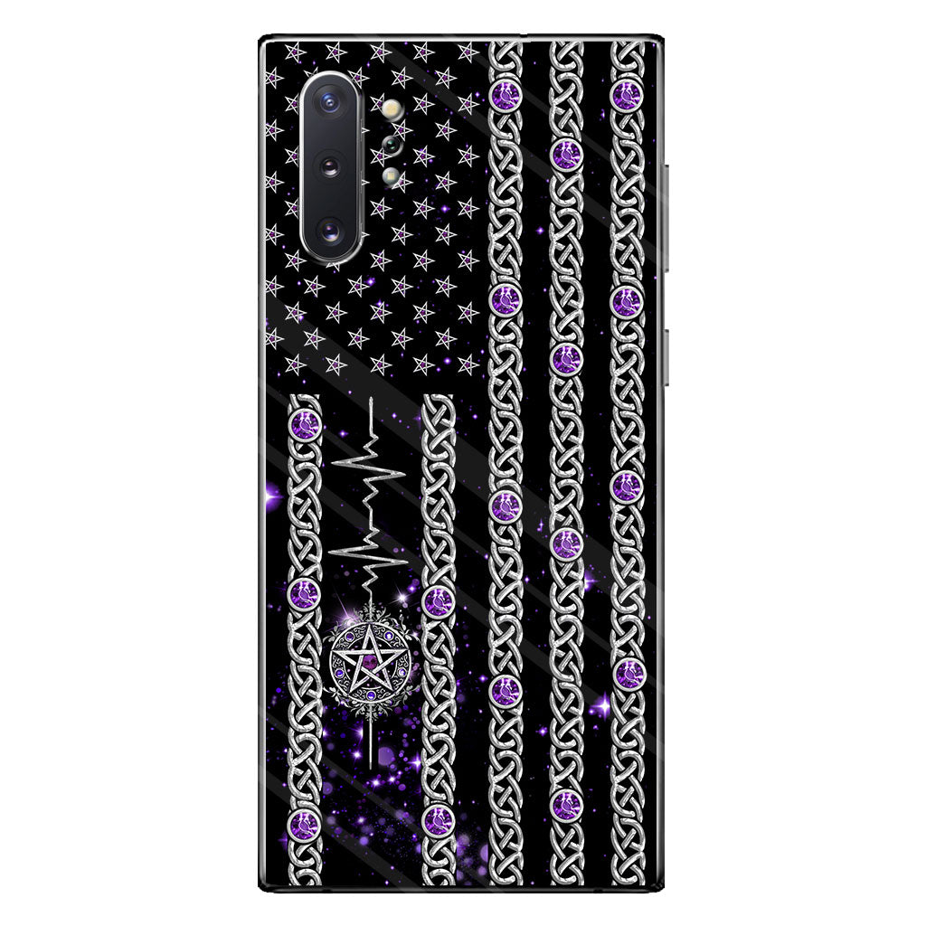 Witch Vibes Purple Pentagram Personalized Phone Case