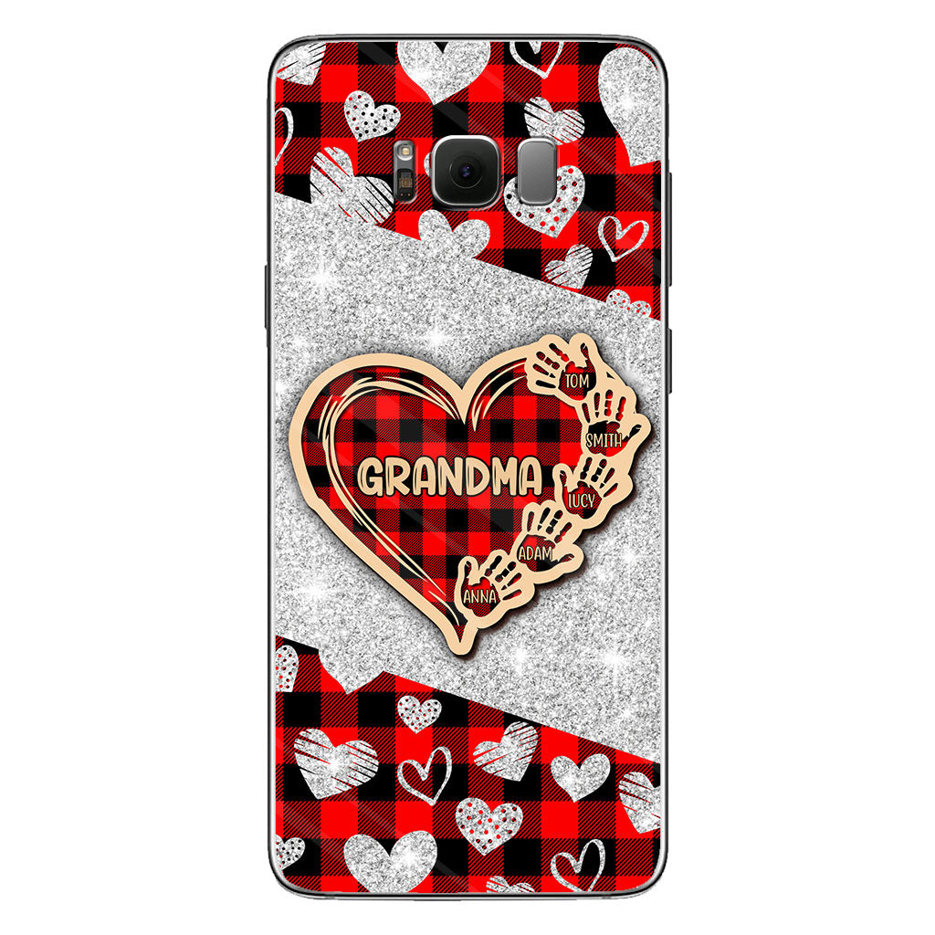 Valentine Heart Grandma - Personalized Grandma Phone Case