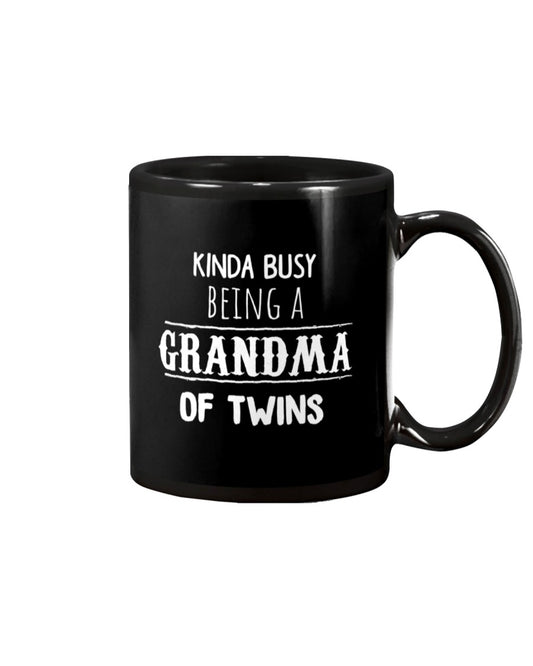 Womens Busy Grandma Of Twins Grandmother - Grandma Mug 0921
