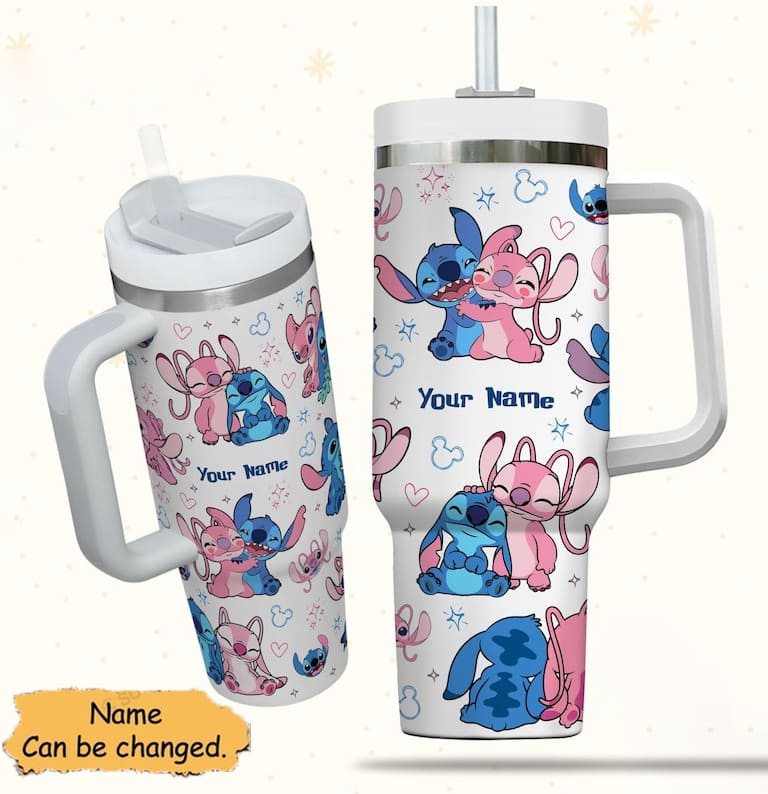 Love Ohana Personalized Ohana Tumbler With Handle 0224